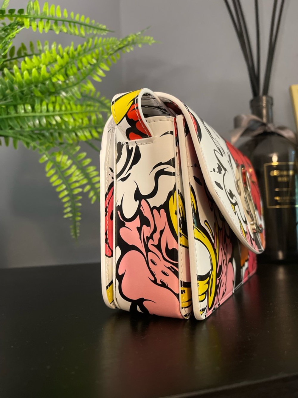 NWT Christian Louboutin Ruby 54 Floral Print Crossbody Bag - Picture 3 of 10